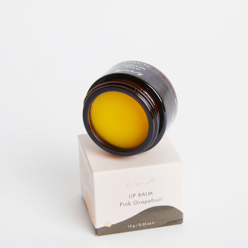 Ena All Natural Pink Grapefruit Lip Balm in Glass